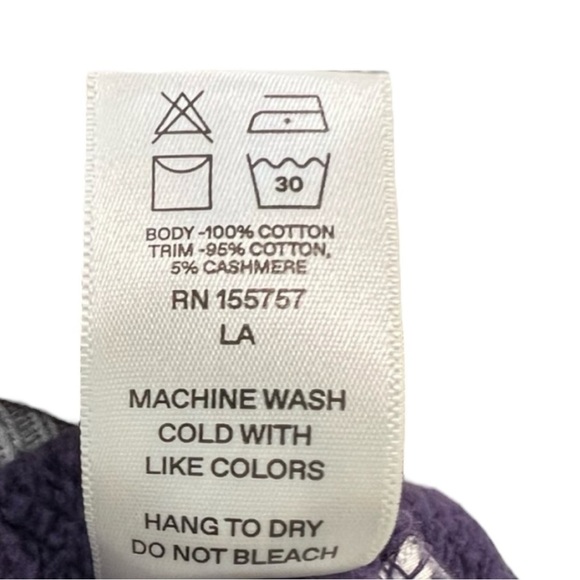 MADHAPPY Alumni Purple Knit Fleece Disney Font Logo Crewneck/Pullover | NEW/NWOT - Picture 6 of 10